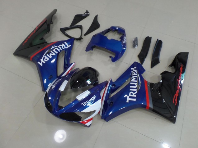 2009-2012 Blue and White Triumph Daytona 675 Motorcycle Fairings 2009-2012 Blue and White Triumph Daytona 675 Motorcycle Fairings