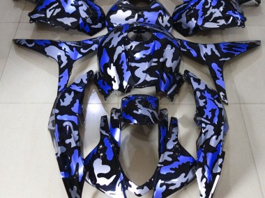 2009-2012 Dark Blue Snow Camo Honda CBR600RR Motorcycle Fairings