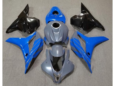 2009-2012 Double Blue on Gray Honda CBR600RR Motorcycle Fairings