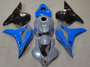 2009-2012 Double Blue on Gray Honda CBR600RR Motorcycle Fairings