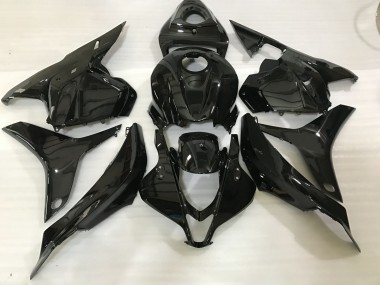 2009-2012 Gloss Black Honda CBR600RR Motorcycle Fairings