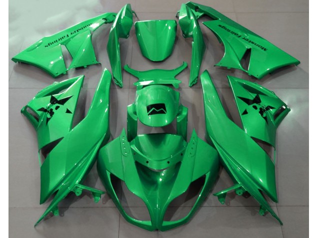 2009-2012 Gloss Green & Custom Logos Kawasaki ZX6R Motorcycle Fairings 2009-2012 Gloss Green & Custom Logos Kawasaki ZX6R Motorcycle Fairings