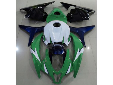 2009-2012 Gloss Green and Blue Honda CBR600RR Motorcycle Fairings