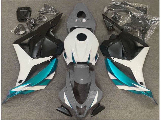 2009-2012 Gloss Grey White and Light Blue Honda CBR600RR Motorcycle Fairings 2009-2012 Gloss Grey White and Light Blue Honda CBR600RR Motorcycle Fairings