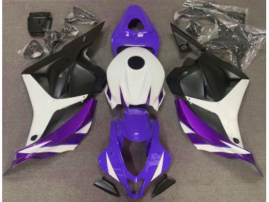 2009-2012 Gloss Purple White and Violet Honda CBR600RR Motorcycle Fairings