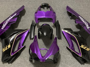 2009-2012 Gloss Purple and Black Triumph Daytona 675 Motorcycle Fairings