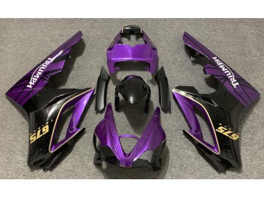 2009-2012 Gloss Purple and Black Triumph Daytona 675 Motorcycle Fairings