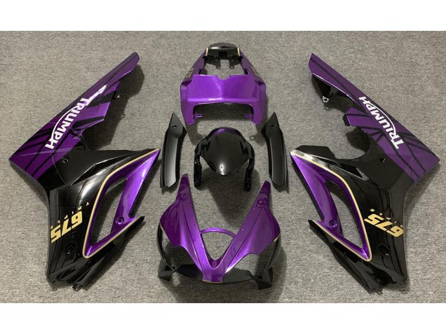 2009-2012 Gloss Purple and Black Triumph Daytona 675 Motorcycle Fairings 2009-2012 Gloss Purple and Black Triumph Daytona 675 Motorcycle Fairings