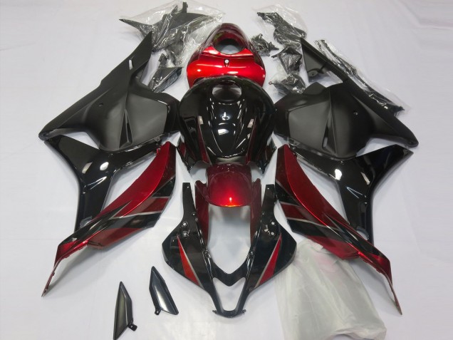 2009-2012 Gloss Red and Black Honda CBR600RR Motorcycle Fairings 2009-2012 Gloss Red and Black Honda CBR600RR Motorcycle Fairings