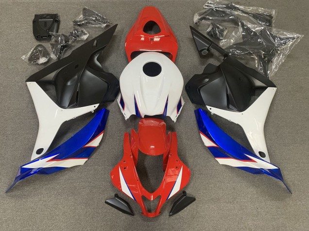 2009-2012 Gloss Red blue and White Honda CBR600RR Motorcycle Fairings 2009-2012 Gloss Red blue and White Honda CBR600RR Motorcycle Fairings