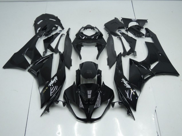 2009-2012 Gloss Total Black Kawasaki ZX6R Motorcycle Fairings 2009-2012 Gloss Total Black Kawasaki ZX6R Motorcycle Fairings