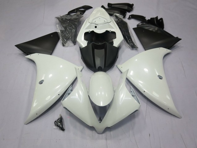 2009-2012 Gloss White Yamaha R1 Motorcycle Fairings 2009-2012 Gloss White Yamaha R1 Motorcycle Fairings