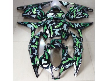 2009-2012 Green Snow Camo Honda CBR600RR Motorcycle Fairings