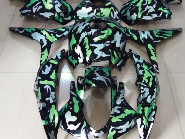 2009-2012 Green Snow Camo Honda CBR600RR Motorcycle Fairings