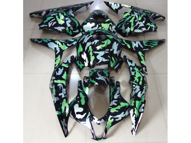 2009-2012 Green Snow Camo Honda CBR600RR Motorcycle Fairings 2009-2012 Green Snow Camo Honda CBR600RR Motorcycle Fairings