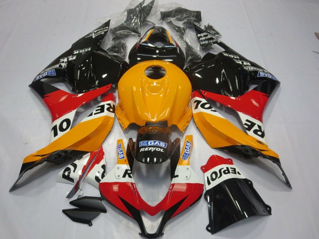 2009-2012 Light Orange Repsol Honda CBR600RR Motorcycle Fairings 2009-2012 Light Orange Repsol Honda CBR600RR Motorcycle Fairings
