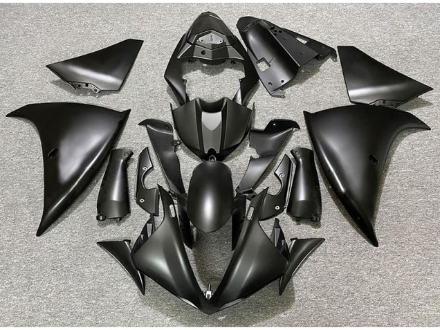 2009-2012 Matte Black & Gold Yamaha R1 Motorcycle Fairings
