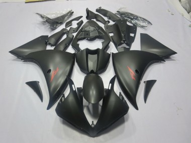 2009-2012 Matte Black Red Yamaha R1 Motorcycle Fairings