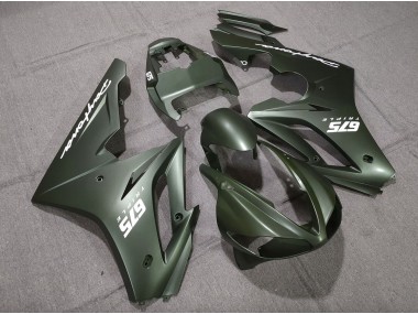 2009-2012 Matte Green White Logos Triumph Daytona 675 Motorcycle Fairings
