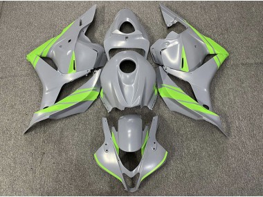 2009-2012 Nardo Gray and Green Honda CBR600RR Motorcycle Fairings