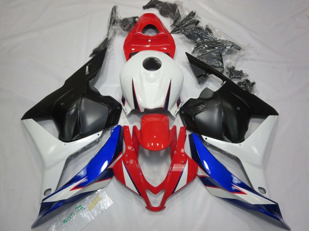 2009-2012 OEM Style Black White Red and Blue Honda CBR600RR Motorcycle Fairings 2009-2012 OEM Style Black White Red and Blue Honda CBR600RR Motorcycle Fairings