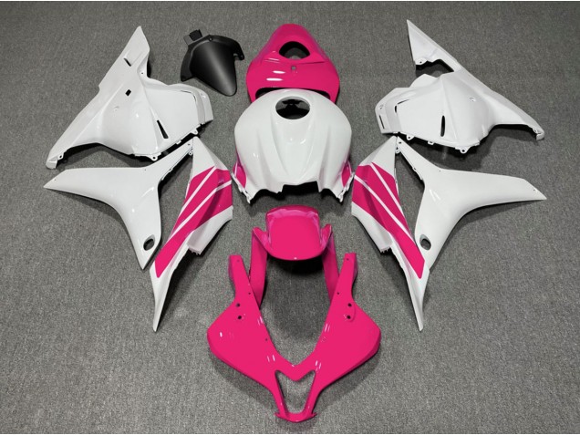 2009-2012 Pink and White Side Stripe Honda CBR600RR Motorcycle Fairings 2009-2012 Pink and White Side Stripe Honda CBR600RR Motorcycle Fairings