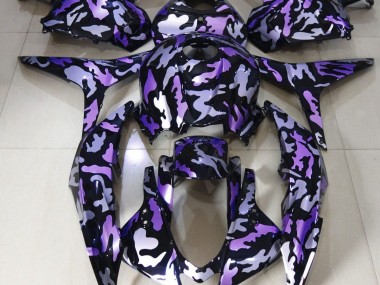 2009-2012 Purple Snow Camo Honda CBR600RR Motorcycle Fairings