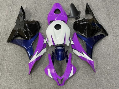 2009-2012 Purple and White Honda CBR600RR Motorcycle Fairings