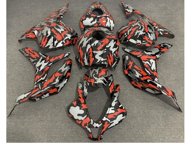 2009-2012 Red Grey Camo Honda CBR600RR Motorcycle Fairings 2009-2012 Red Grey Camo Honda CBR600RR Motorcycle Fairings