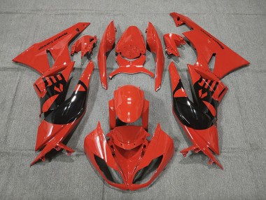 2009-2012 Red Punisher Kawasaki ZX6R Motorcycle Fairings