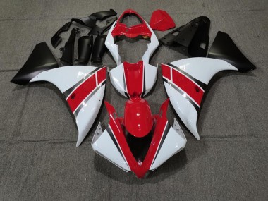 2009-2012 Red White Yamaha R1 Motorcycle Fairings