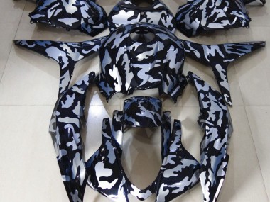 2009-2012 Silver Snow Camo Honda CBR600RR Motorcycle Fairings