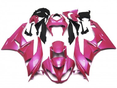 2009-2012 Vibrant Gloss Pink Kawasaki ZX6R Motorcycle Fairings