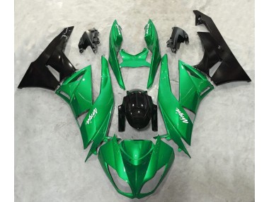 2009-2012 Vibrant Green Gloss Kawasaki ZX6R Motorcycle Fairings