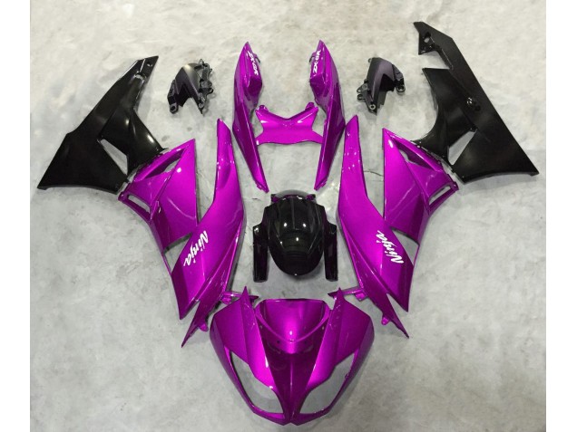 2009-2012 Vibrant Pink Gloss Kawasaki ZX6R Motorcycle Fairings 2009-2012 Vibrant Pink Gloss Kawasaki ZX6R Motorcycle Fairings