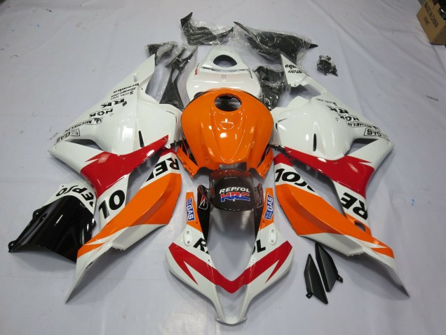 2009-2012 White Repsol Honda CBR600RR Motorcycle Fairings 2009-2012 White Repsol Honda CBR600RR Motorcycle Fairings