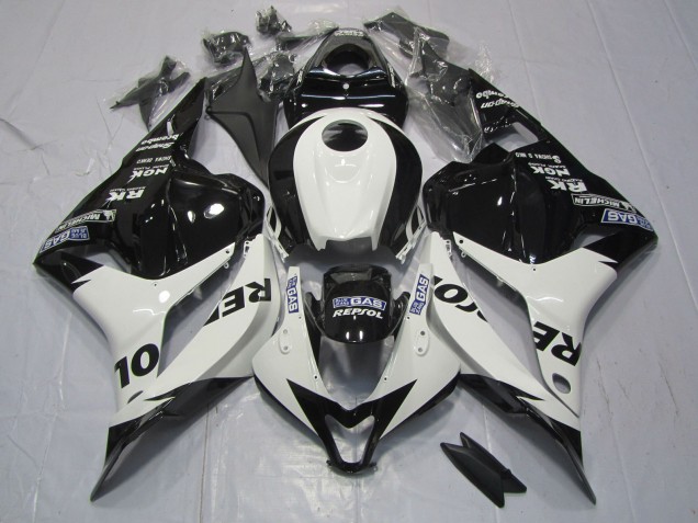 2009-2012 White and Black Repsol Honda CBR600RR Motorcycle Fairings 2009-2012 White and Black Repsol Honda CBR600RR Motorcycle Fairings