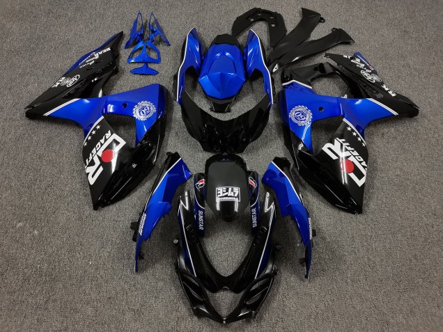 2009-2016 Black and Blue with Custom Logos Suzuki GSXR 1000 Motorcycle Fairings 2009-2016 Black and Blue with Custom Logos Suzuki GSXR 1000 Motorcycle Fairings