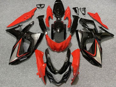 2009-2016 Gloss Red and Black Suzuki GSXR 1000 Motorcycle Fairings
