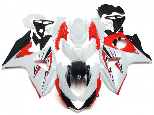 2009-2016 Gloss Red with White and black Custom Style Suzuki GSXR 1000 Motorcycle Fairings 2009-2016 Gloss Red with White and black Custom Style Suzuki GSXR 1000 Motorcycle Fairings