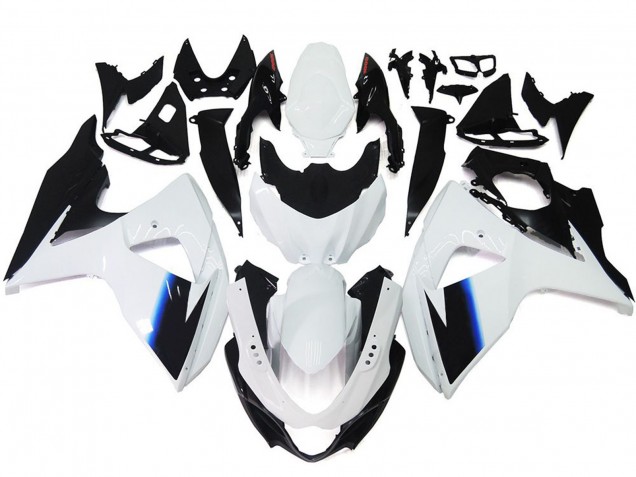 2009-2016 Gloss White and Black with Red logo Suzuki GSXR 1000 Motorcycle Fairings 2009-2016 Gloss White and Black with Red logo Suzuki GSXR 1000 Motorcycle Fairings