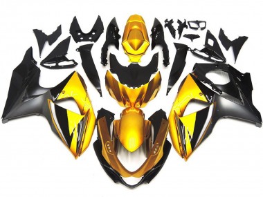 2009-2016 Gold and Grey OEM Style Custom Suzuki GSXR 1000 Motorcycle Fairings