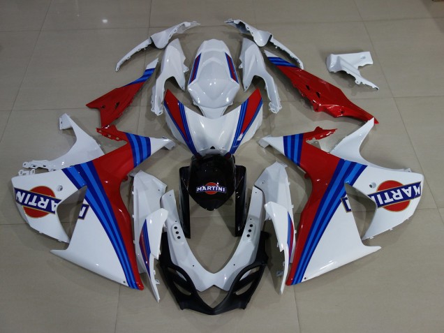 2009-2016 Martini Custom Suzuki GSXR 1000 Motorcycle Fairings 2009-2016 Martini Custom Suzuki GSXR 1000 Motorcycle Fairings
