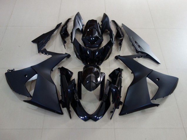 2009-2016 Matte Black and Gloss Black Suzuki GSXR 1000 Motorcycle Fairings 2009-2016 Matte Black and Gloss Black Suzuki GSXR 1000 Motorcycle Fairings