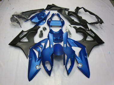 2009-2018 Matte Blue and Black BMW S1000RR Motorcycle Fairings