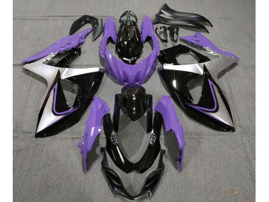 2009-2016 Purple Silver and Black Suzuki GSXR 1000 Motorcycle Fairings