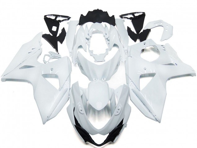 2009-2016 Solid Gloss white with Silver logo Suzuki GSXR 1000 Motorcycle Fairings 2009-2016 Solid Gloss white with Silver logo Suzuki GSXR 1000 Motorcycle Fairings
