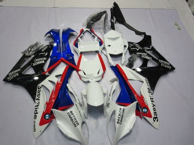 2009-2018 White Blue BMW S1000RR Motorcycle Fairings