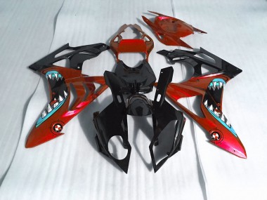 2009-2018 Candy Red Shark BMW S1000RR Motorcycle Fairings