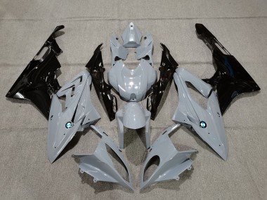 2009-2018 Cement Grey and Black BMW S1000RR Motorcycle Fairings